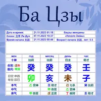 Ба Цзы. Матрица жизни