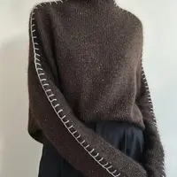 Свитер оверсайз с декоративной отделкой Glacis