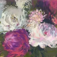 Цветы пастелью