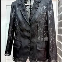 Жакет из органзы на гипюре