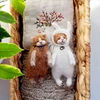 Вязаные игрушки: МК по вязанию маленьких спящих котов Тише, мыши!