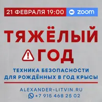 Тяжёлый год. Техника безопасности для рождённых в год Крысы