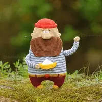 Вязаные игрушки. Моряк