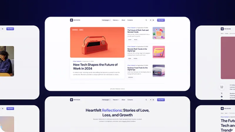 Revision - Optimized Personal Blog WordPress Theme