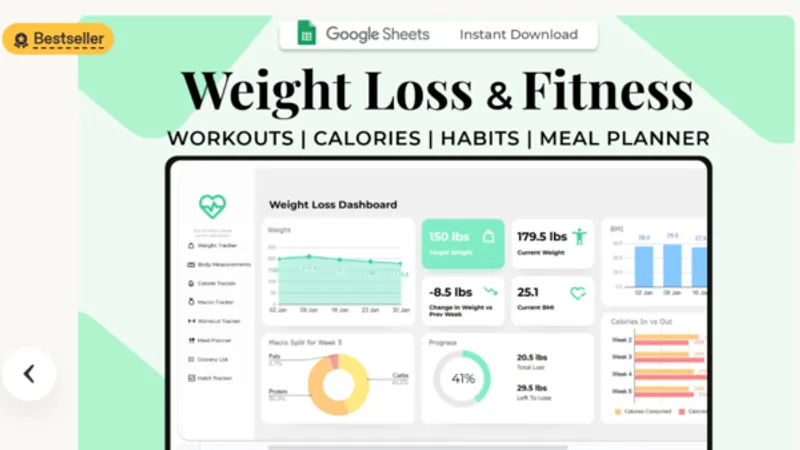 Трекер снижения веса и фитнес