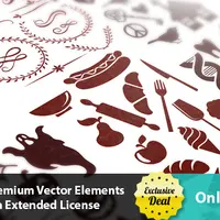 Набор топовых элементов для дизайна различной тематики