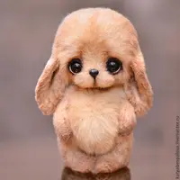 Бежевый зайчик