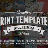 Набор 120 креативных шаблонов для печати