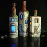 Бутылка-светильник