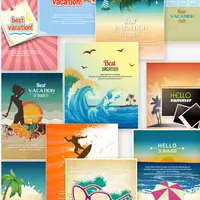 150 Summer Vector Illustrations