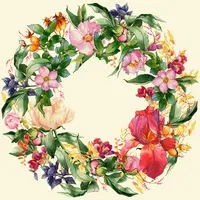 Акварельная коммерческая иллюстрация "Цветы"