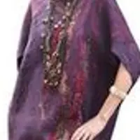 Платье объемного силуэта в технике нунофелтинг