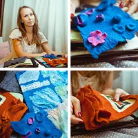 Фактуры и объёмные техники в войлоке