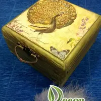 Шкатулка Королевский павлин